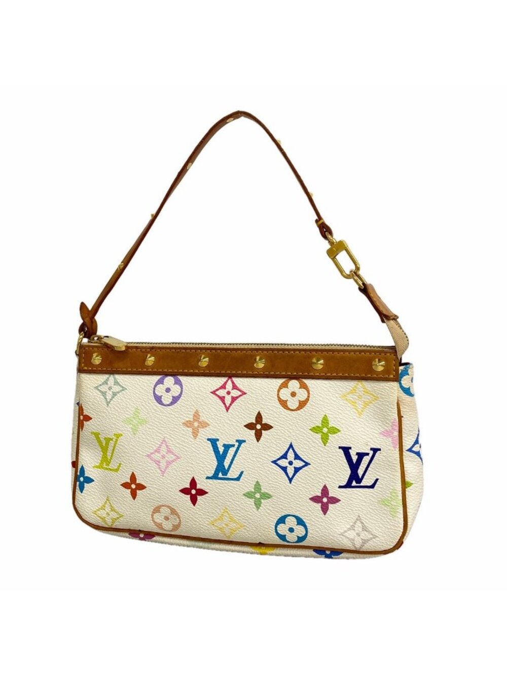 Louis Vuitton Pouch Monogram Multicolor Pochette Accessoires Blanc